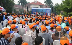 may nón lưỡi trai sự kiện ngày hội tiết kiệm điện