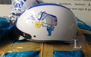 Nón bảo hiểm quảng cáo công ty JACK MACHINE .CO.LTD